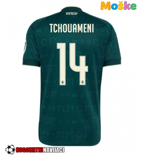 Moške Nogometnih dresov Real Madrid Aurelien Tchouameni #14 Gostujoči 2026-27 Kratki rokavi Moške Nogometnih dresov Real Madrid Aurelien Tchouameni #14 Gostujoči 2026-27 Kratki rokavi